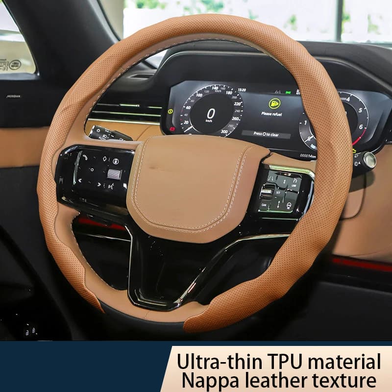 TPU Steering Wheel Cover, Car Steering Wheel Cover, Round Steering Wheel Cover, Ultra-Thin Steering Wheel Cover, Suitable for All Round Steering Wheel Models