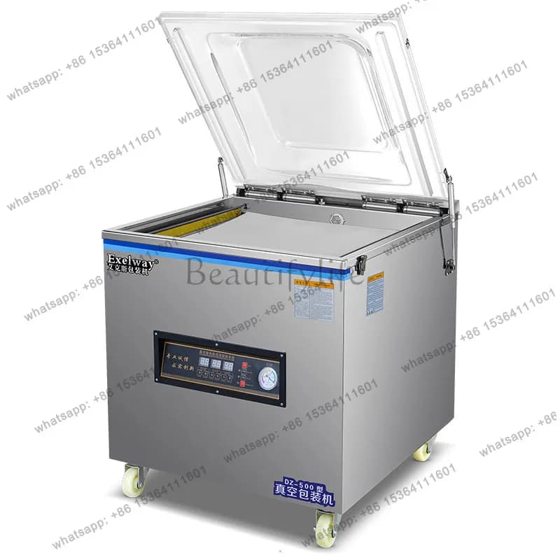 LX Vacuum Food Packaging Machine Automatic Large Vacuum Sealing Machine Dry and Wet Commercial