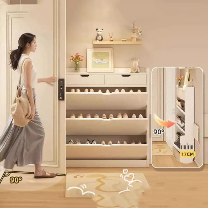 Luxury Disinfecting Shoe Cabinet Organizer Replica Designer Luxury Slippers Vertical Thin Creative Archivadores Salon Furniture