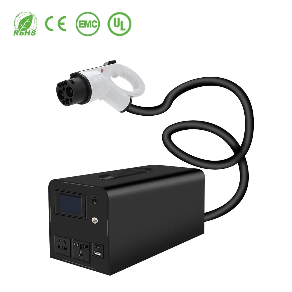 Factory Direct Supply 4KW Electric Car Charging Station DC 10/16A Ev Charger Discharge Portable Outdoor Discharger