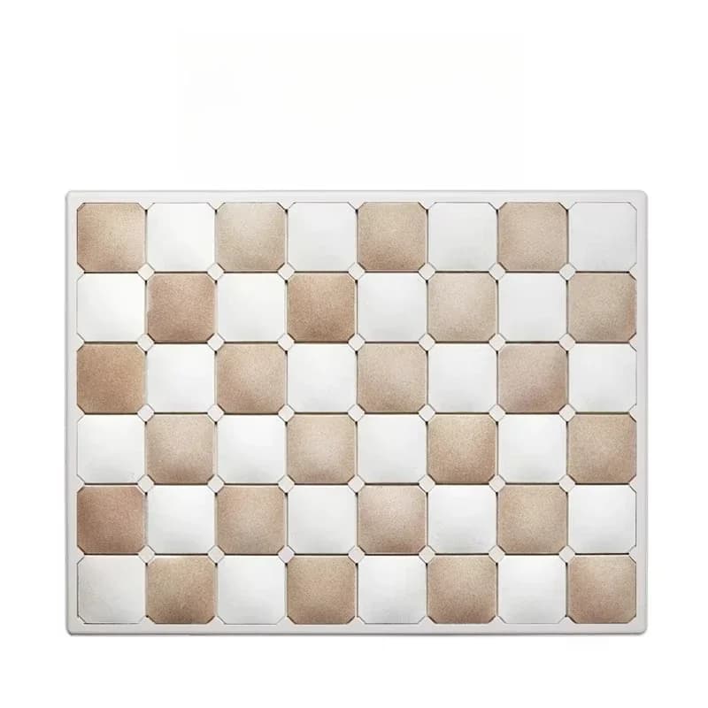 Popular Eco Friendly Water Absorbent Diatomaceous Earth Padded Thin Bath Mat With Plastic Frame