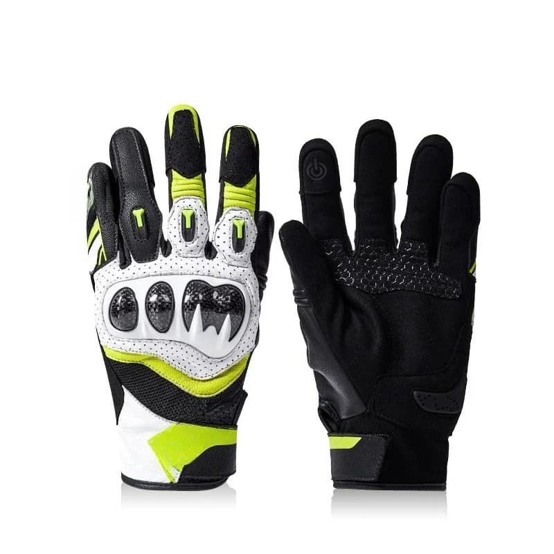 Anti-drop two-finger touchscreen full-finger/half-finger motorcycle riding gloves