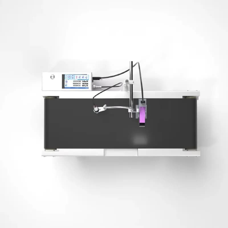 Mini Desktop Online Inkjet Printer with Conveyor Expire Date Batch Lot Number Code Printer for Small Business And Manufacturing