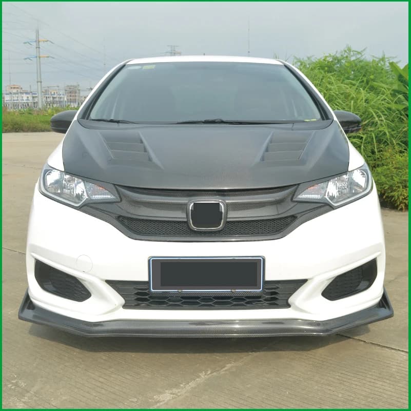 Car styling For Honda Jazz Fit GK5 2014-2018 Carbon Fiber Headlight Eyelid Eyebrow Decorative Cover Trim Auto Accessories