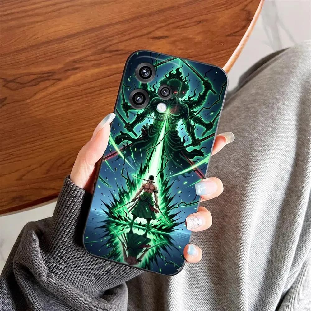 Phone Case For OPPO RENO 15 15F 14 14F 13 13F 12 11 11F 10 8T 8 7 6 5 4 4F LITE Plus Shell Cover Gear 5 Luffy Zoro One P-Piece