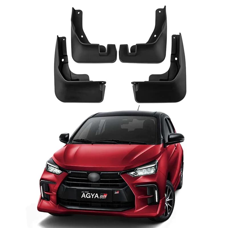 For Toyota Wigo Agya 2023 Car Tire Fender Soft Rubber Fender Skin Modification