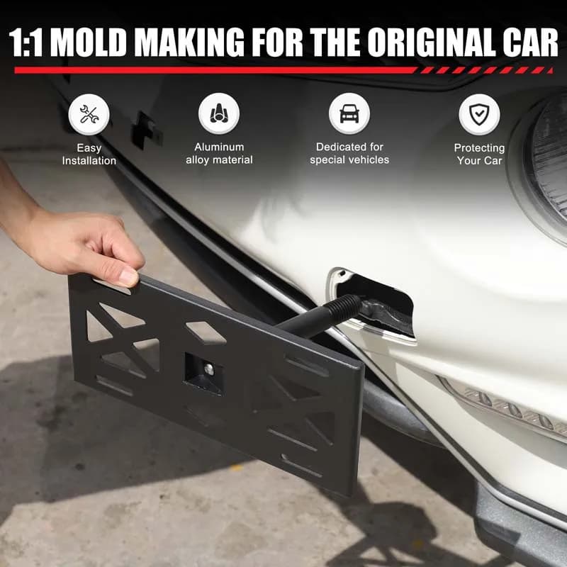 For Nissan juke 2011-2019 Car License Plate Bracket Front Tow Hooks License Plate Mount License Plate Frame Car Accessories