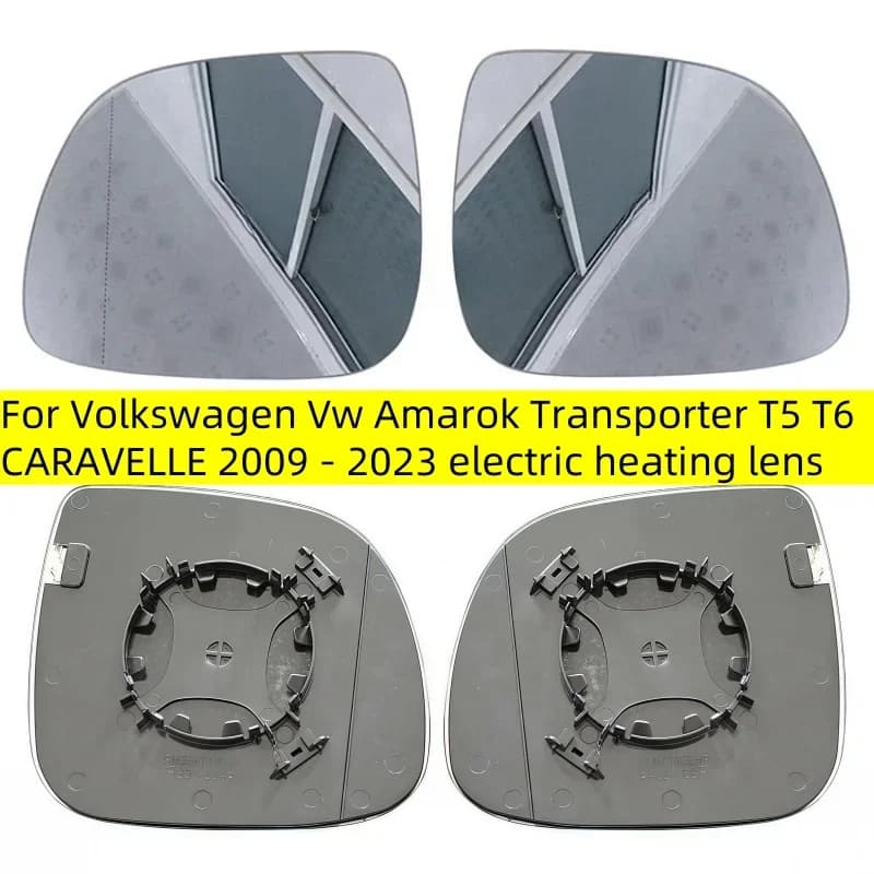For Volkswagen Vw Amarok Transporter T5 T6 CARAVELLE 2009 - 2023 Electric Heating Lens Car Heated Wide Angle Mirror Glass