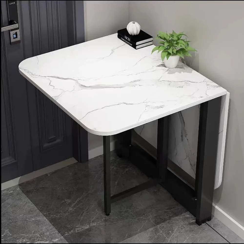 Fashionable Foldable Dining Table Furniture, Movable Foldable and Expandable Multifunctional Kitchen Dining Table and Chairs