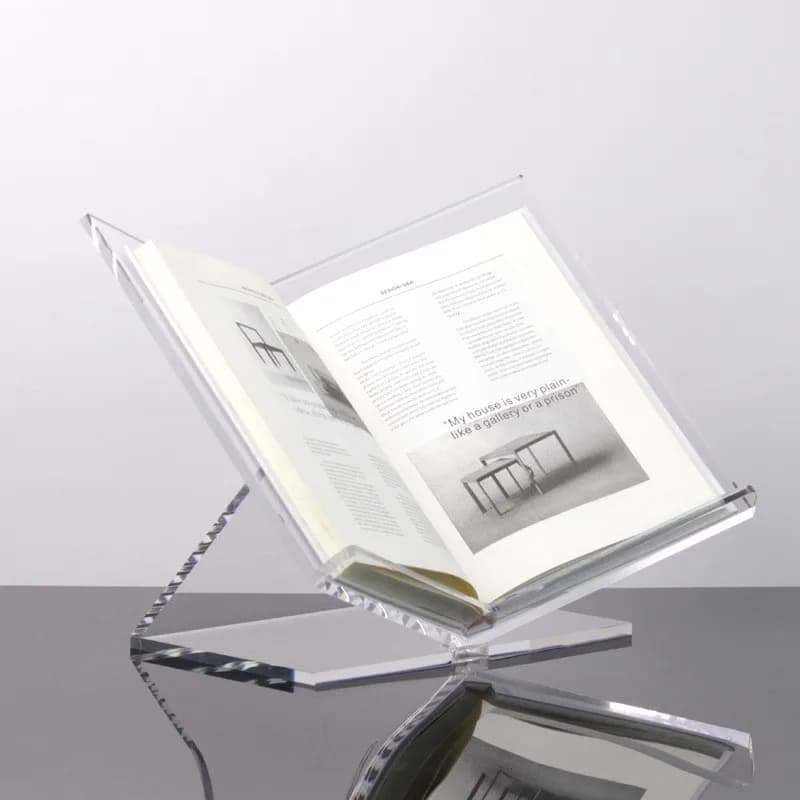 Modern Minimalist Geometric Acrylic Bookshelf Magazine Shelf Desktop Ornaments Study Living Room Office Decoration Furnishings
