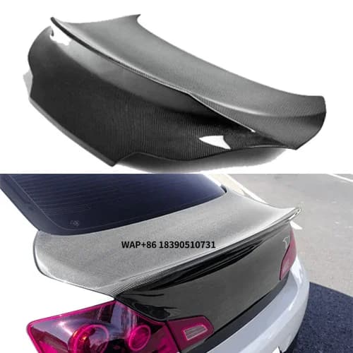 OEM Style Carbon Fiber Rear Trunk Boot Lid for Infiniti G37 G35 Sedan Coupe Body Parts