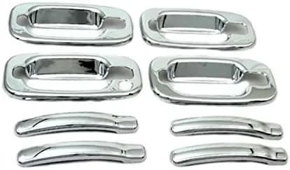 Premium Grade Chrome 4 Doors Handle Cover W/O Passenger Side Keyhole for 00-06 Suburban/Tahoe/02-06 Cadillac Escalade