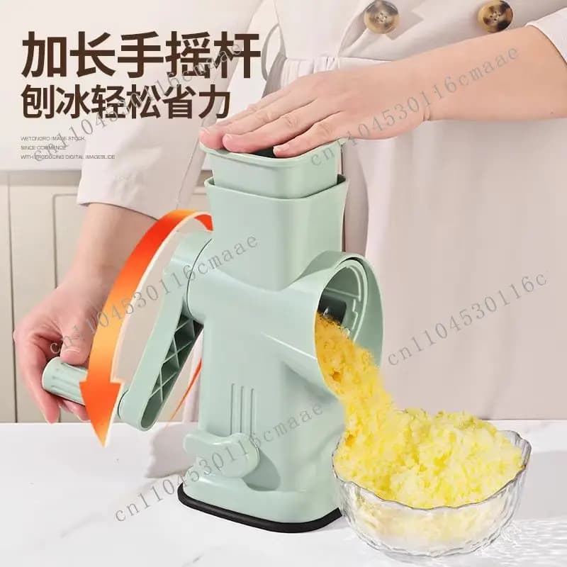 Manual ice shaver stall unplugged  shaver small cotton  sand machine  box household hand  crusher