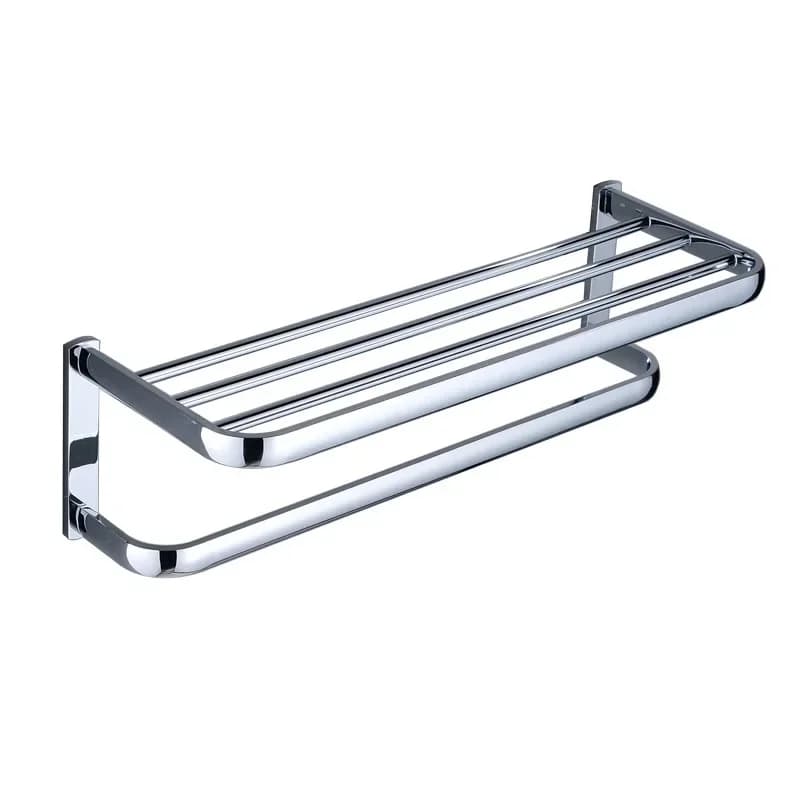 Bathroom silver chrome all copper towel rack, toilet toilet bathroom hardware pendant