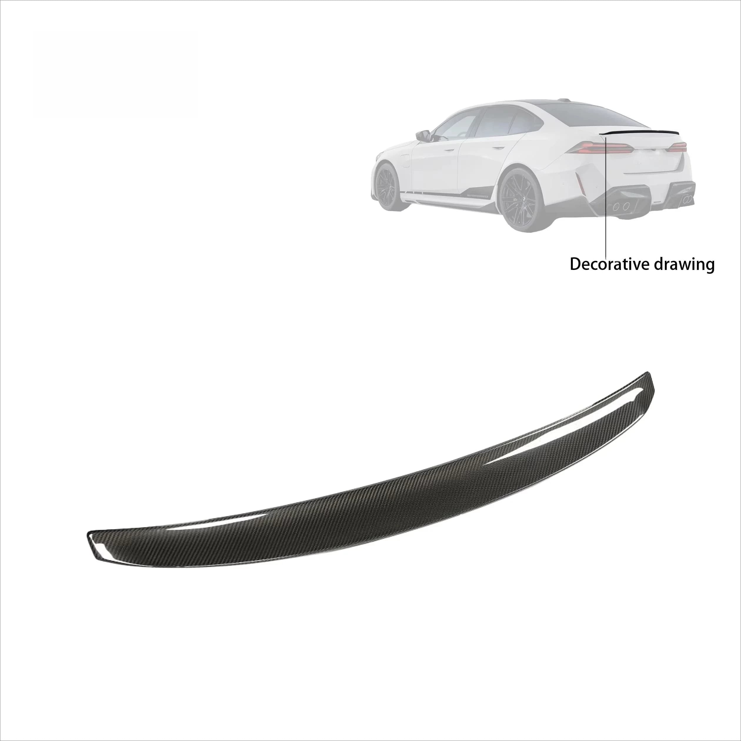 The Dry Carbon Fiber Rear Wing Is Suitable for the  M5 G90 Model