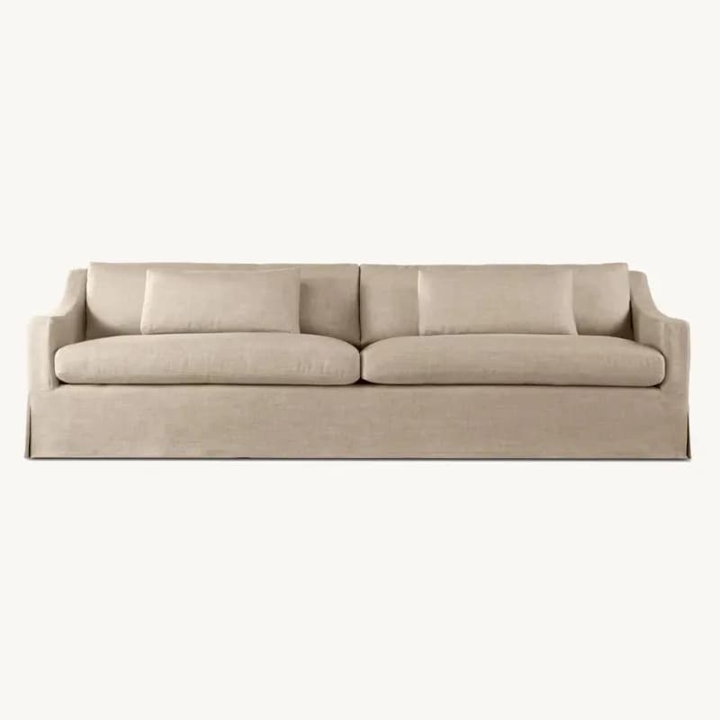 Modern Cushion Garden Fabric Seat Armrest Classic Oblique Sofa High Elastic Sponge Cushion