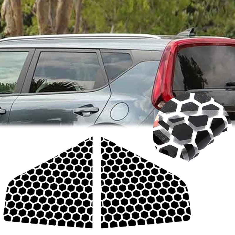 For Kia Soul 2019-2022  PVC black car side rear glass sticker car exterior decoration protection accessories