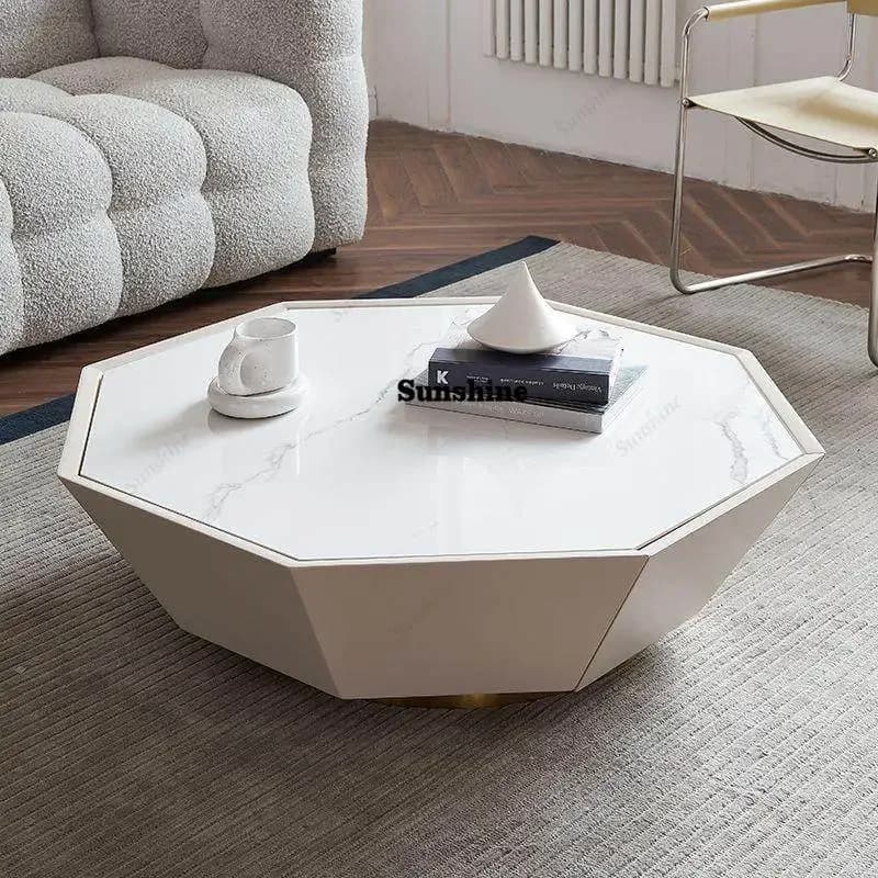 TDModern simple light luxury household Italian style, polygonal coffee table
