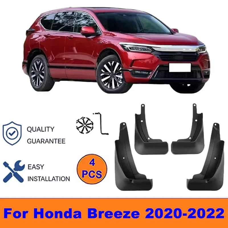 4Pcs Mud Flaps For Honda Breeze 2020-2022-Splash Guards Front&Rear Wheel Fender Mudguards Car Exterior Protection Accessories