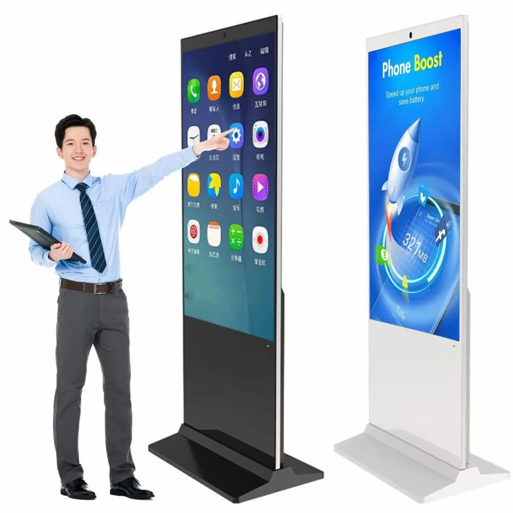 32-100 Digital Marketing Board Vertical Floor Standing 50  Inch Touch Screen Display Signage Adevetising  Lcd Interactive