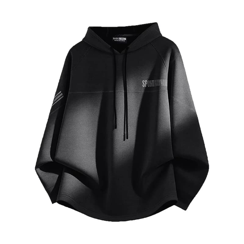 Men's Spring Hooded Long-Sleeve Fitness Shirt Quick-Drying Sun Protection Breathable Running Exercise Top