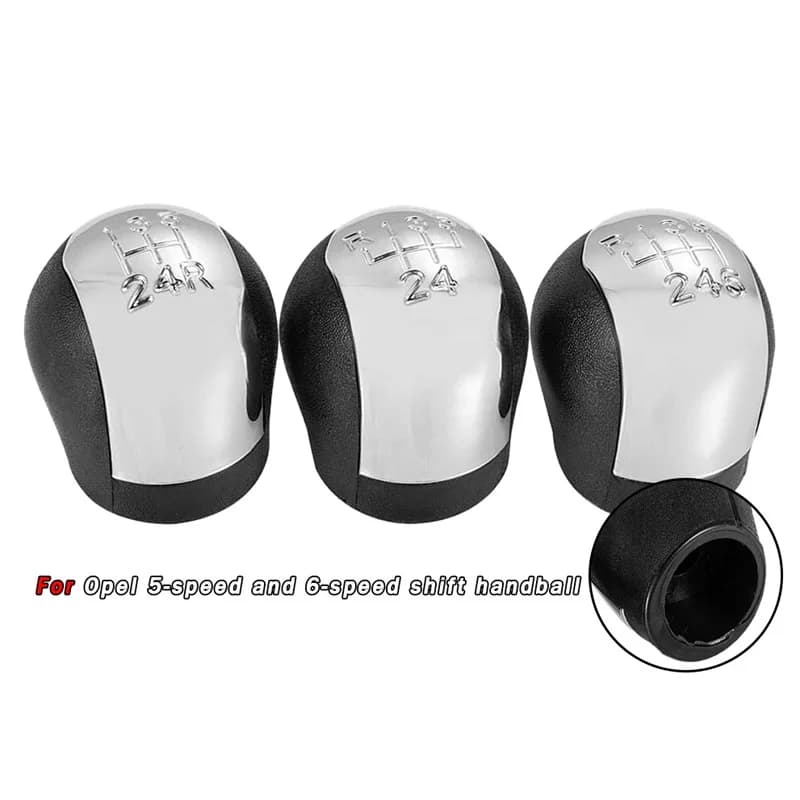 For Opel Corsa Astra gear shift knob 5/6 gear bright cover shift knob anti-scratch and anti-slip