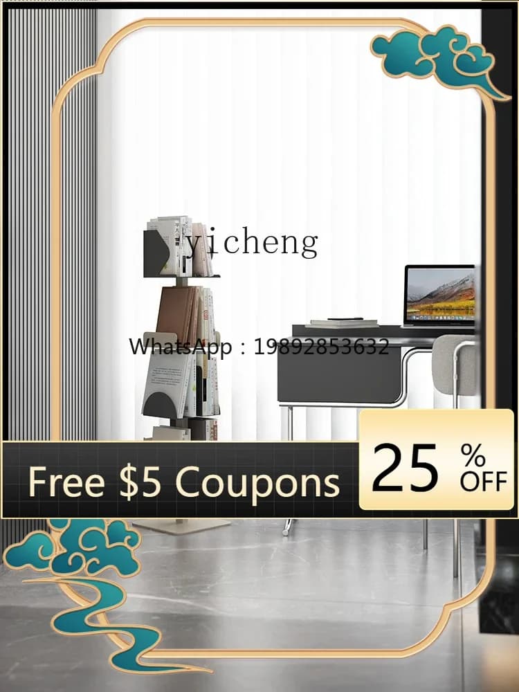 AB  Floor-standing Storage Rack Multi-layer Organizer Integrated Wall-mounted Display Shelf