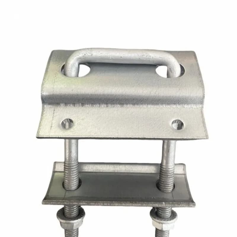 Photovoltaic pressing plate accessories Double-hole pressing plate Bending pressing plate Zinc aluminum magnesium puncture bend