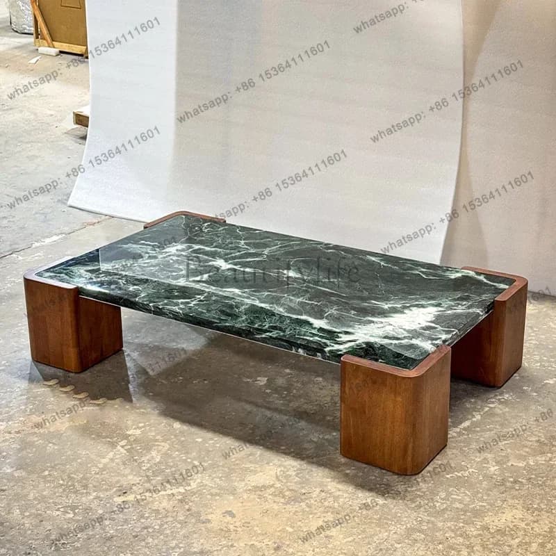 LSItalian Minimalist Natural Marble Coffee Table Nordic Living Room High Grade Designer Coffee Table Home Furniture mesas FYCT