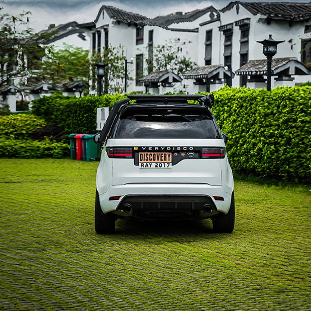 Carbon Fiber Rear Diffuser Lip Compatible with 21-26 Land Rover Discovery 5 Rear  Diffuser Auto Parts Modification Kit