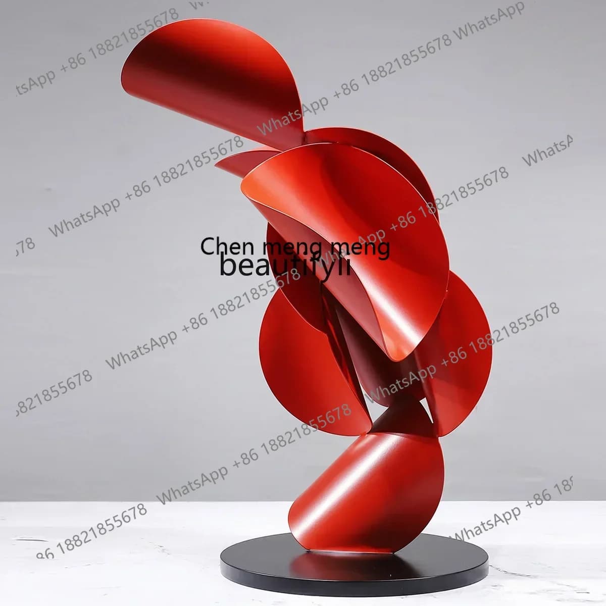 32Office decoration abstract metal art ornaments living room entrance crafts high-end