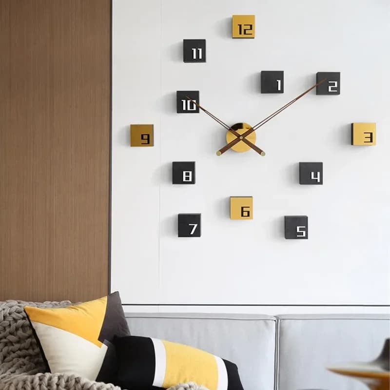 Nordic clock living room clock decorative background wall decoration