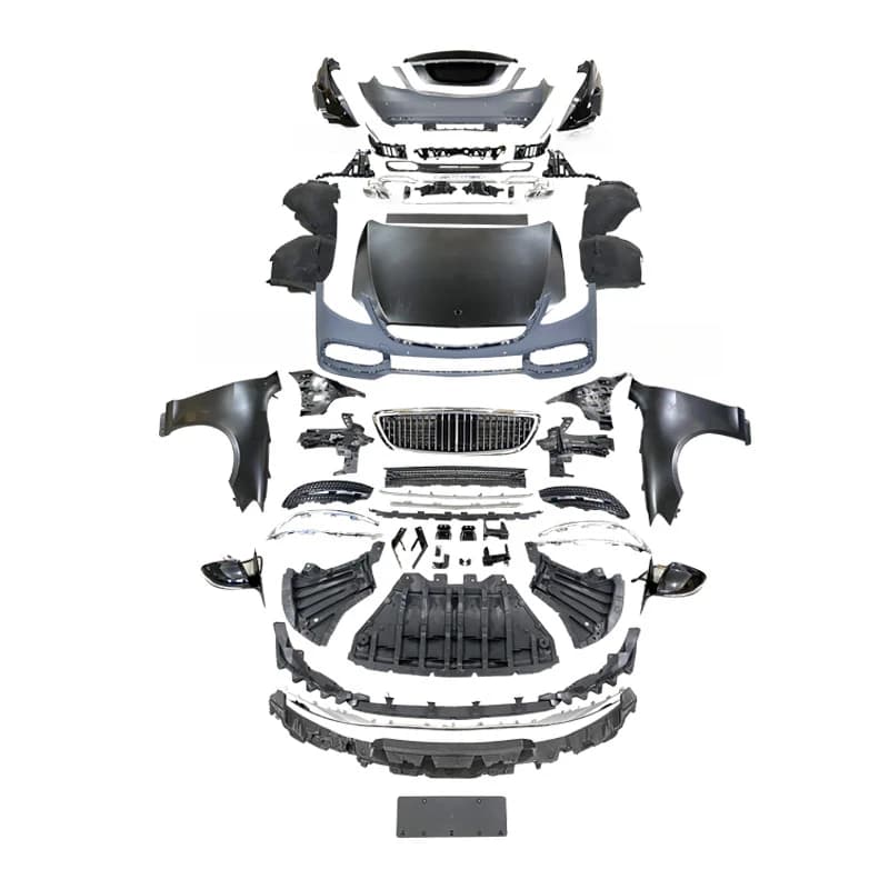 W221 Upgrade to W222 Body Kits for   W221 S450 S500 S550 to W222  Headlights Fenders Hood Car Bumper