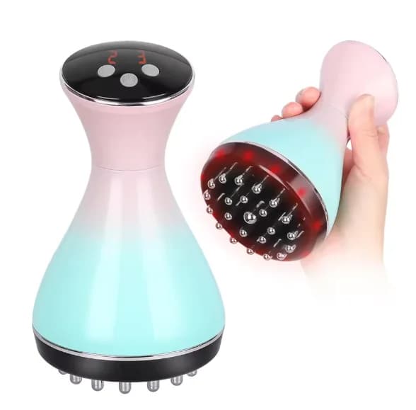 Wholesale Electric Plastic Body Meridian Tool Red Light Heat Therapy USB Rechargeable Scraping Muscle Relaxation for Pain Relief