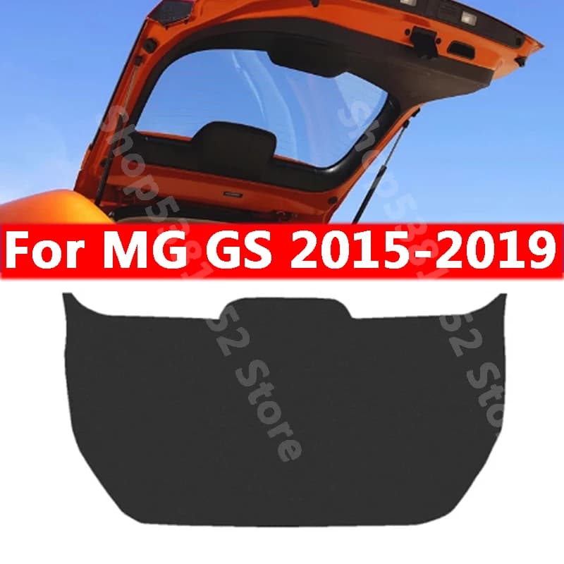 For MG GS 2015-2019 Car Rear Trunk Tailgate Protection Pad Trunk PU Leather Anti-dirty Pad Accessories Cover