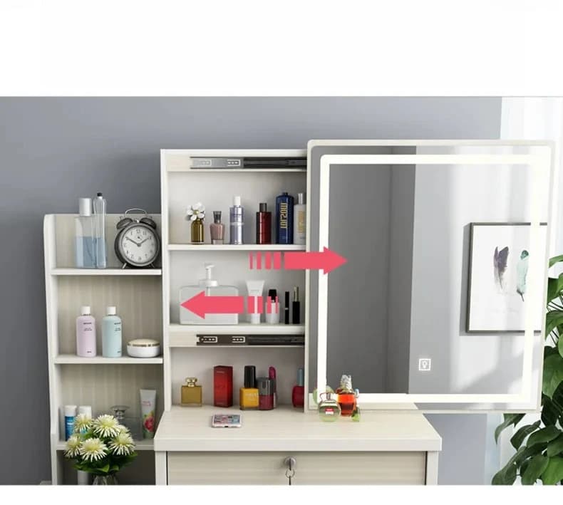 #For Wholesale Dressing Table With Led Mirror Makeup Vanities Dressing Mirror Modern Dressing Table Box Pine Furniture Wooden Ho