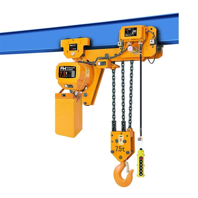 Chain Monorail Hoist Manual Crane 10 Ton Electric Chain Crane 15 Ton