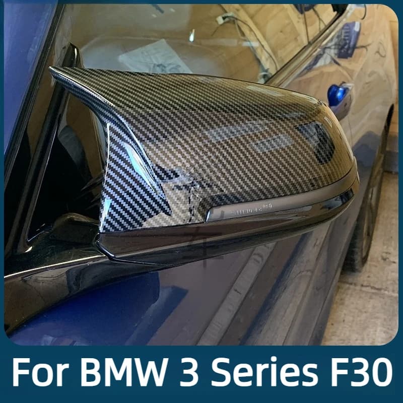 Rearview Mirror Cover For BMW 3 Series F30 Accessories 2019/2018,Anti-UV ABS Cap,Aerodynamic Wind-Resistant Stable  2012-2017