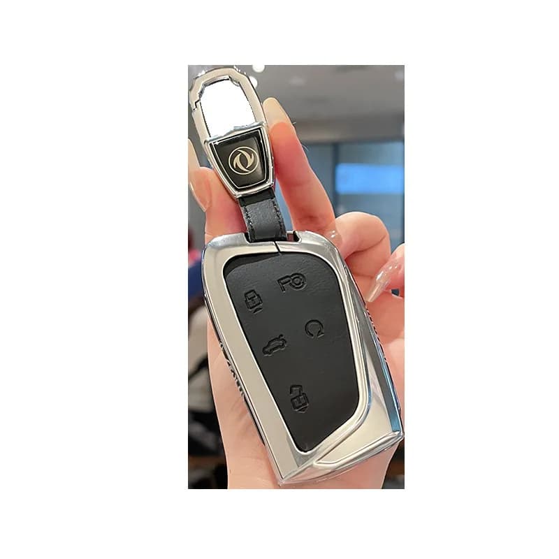 Premium Zinc Alloy Key Cover Case for Dongfeng Aeolus L7 Pro/L7 Plus/Haohan/Haoji (2024) - Protective Key Fob Shell