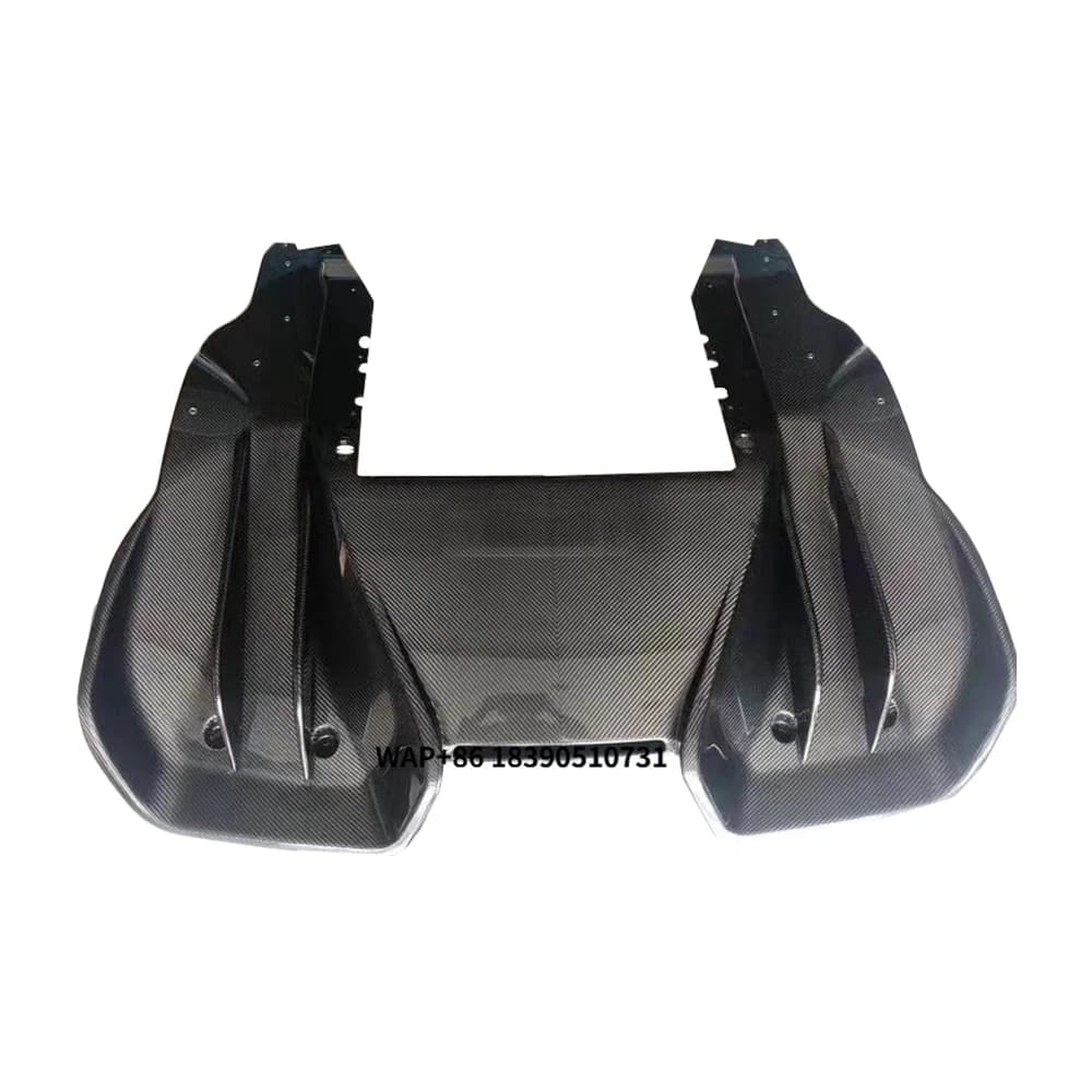 RZ Style Carbon Bumper Diffuser Spoiler Fiber Rear Body Kit Rear Lip for Mclaren MP4