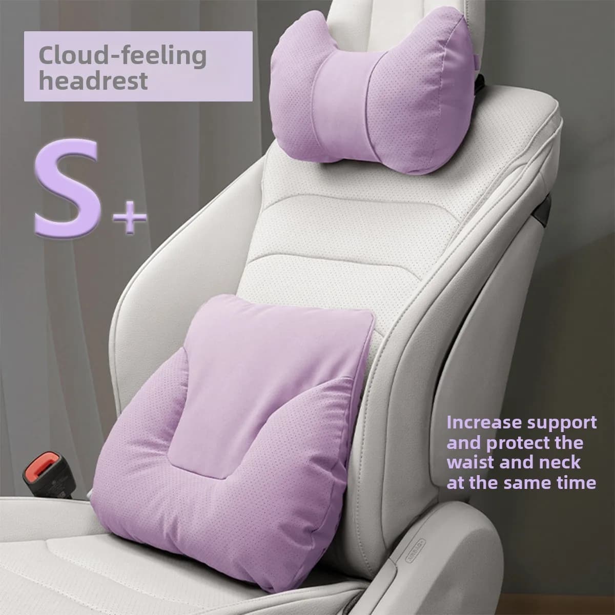 Car Neck Pillow Car Seat Headrest Pillow Auto Memory Cotton Protector Cushion For Universal Car Head Support for Gaming Chair
