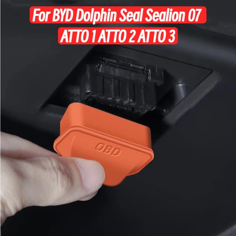For BYD Dolphin Seal Sealion 07 ATTO 1 ATTO 2 ATTO 3 Silicone OBD Protective Cover Diagnostic Interface Waterproof Cover