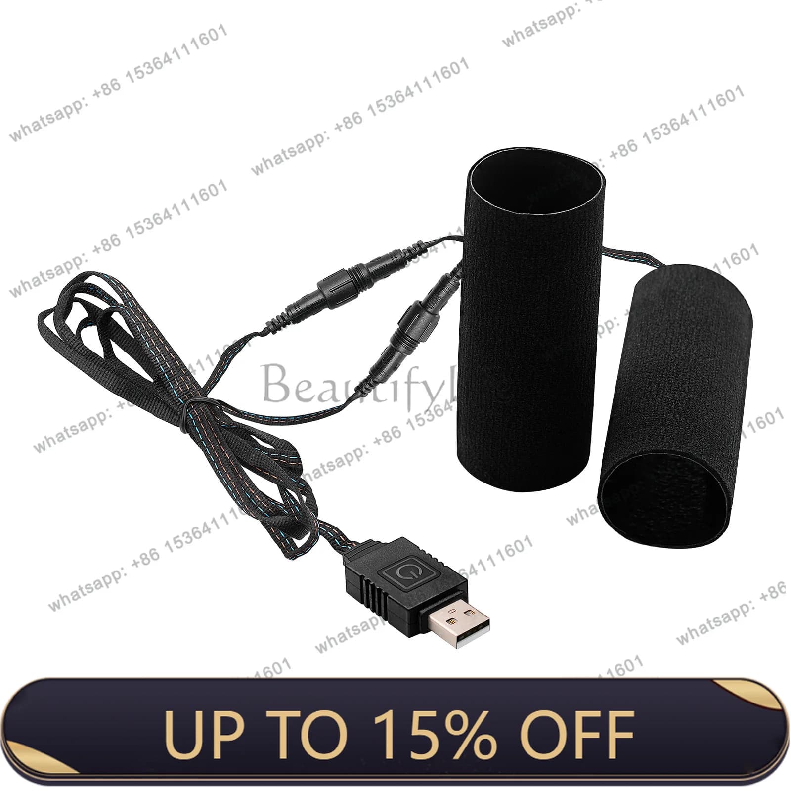 LX cross-border motorcycle USB Velcro electric handle cover