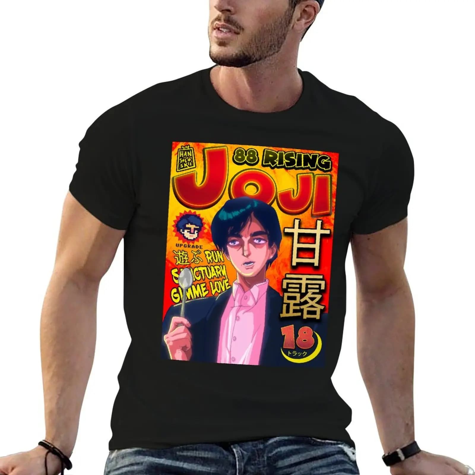 Joji Manga Cover T-Shirt anime figures customizeds mens t shirt