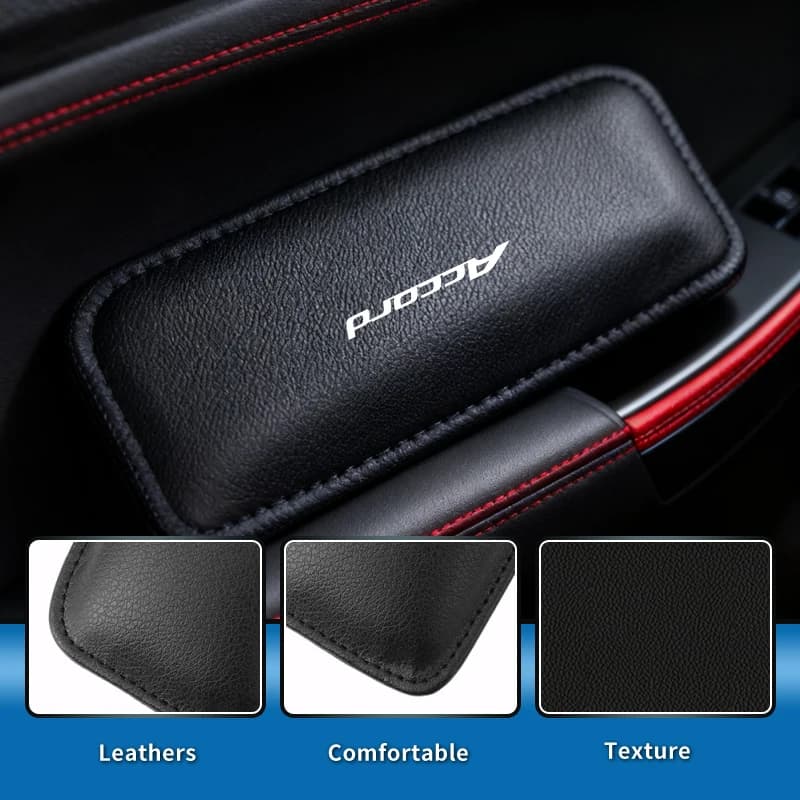 Leather Car Knee Pad Thigh Support Armrest Elbow Cushion Auto Interior Accessories For Honda Civic Accord Fit City Vezel CRV