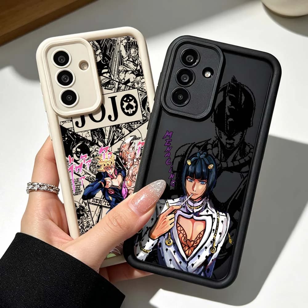 JOJO Handsome Phone Case For Samsung Galaxy A71 A57 A56 A55 A54 A53 A52s A17 A16 A06 Eye Ladder Silicone Cover