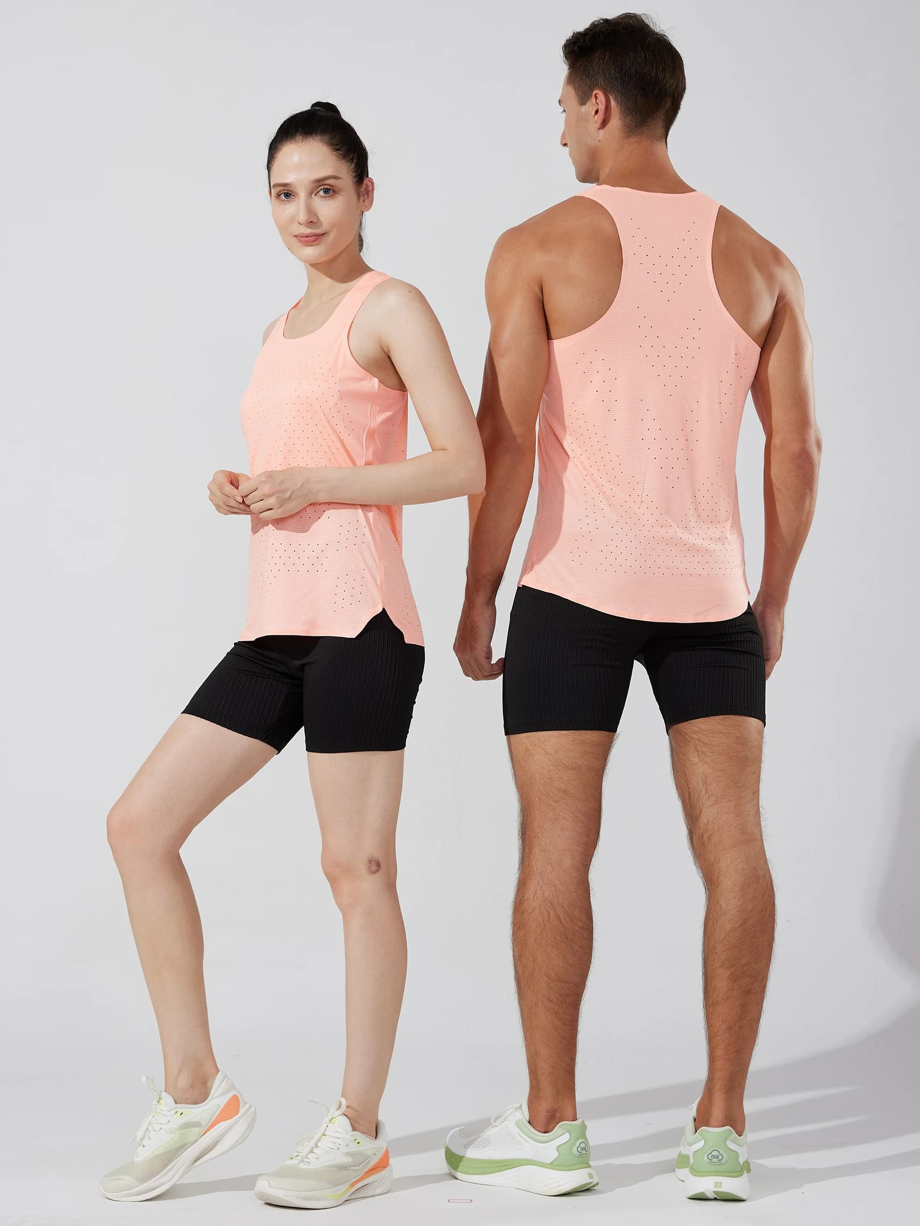 Men's Women's Unisex Quick-Dry Tank Top Vest For Running Gym Sports