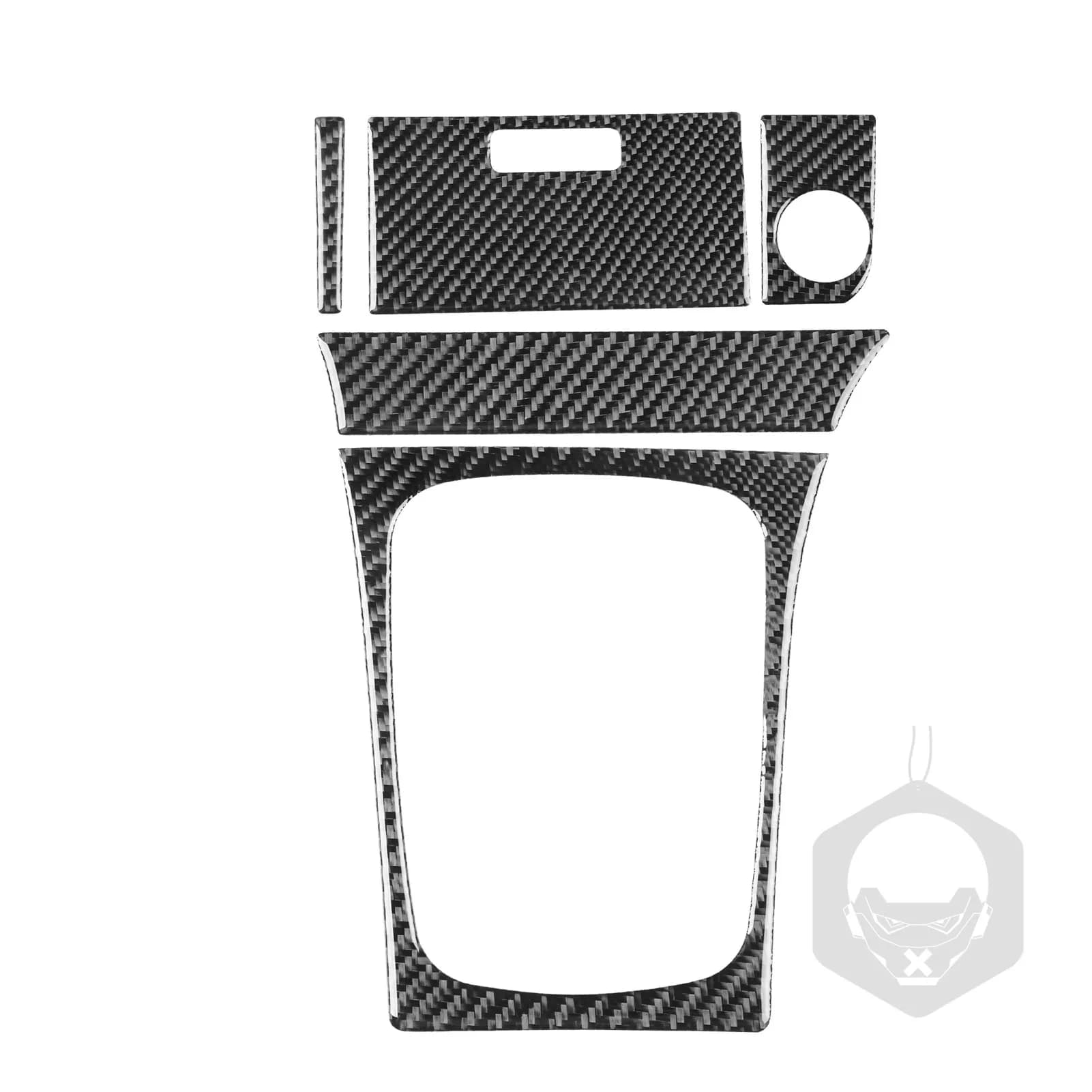 5-piece Soft Carbon Fiber Interior Accessories Stickers Car Central Control Gear Shift Lever Panel Frame  For OPEL ASTRA G 98-03