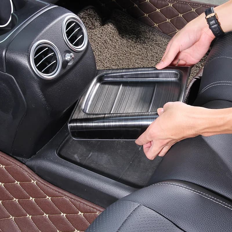For Mercedes Benz E Class W213 E200l 300l 2016 2017 2018 2019 Stainless Steel Interior Molding Rear Row Protection Cover Trim