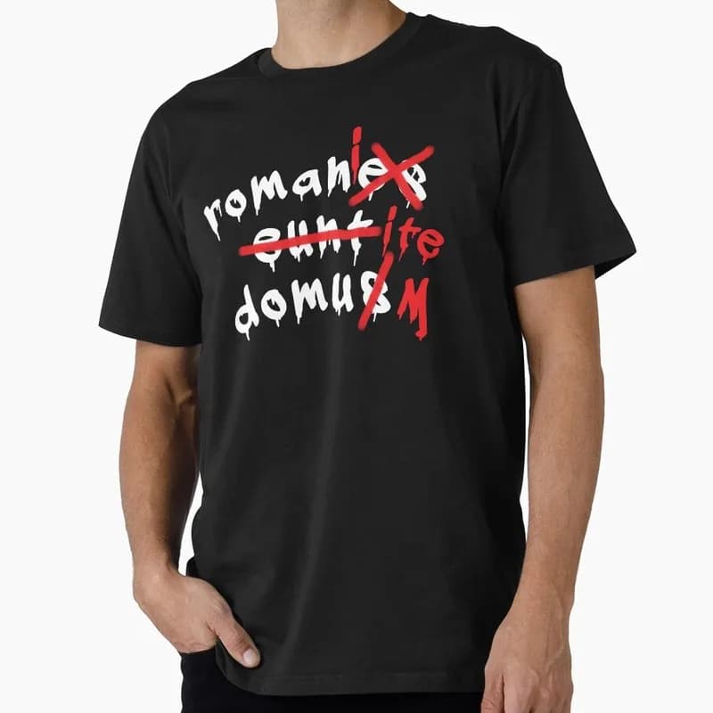 Romani ite domum 0703 Funny Monty Python Gift T-shirt Short Sleeve Tee British Comedy Graphic clothes US size Tops S-6XL